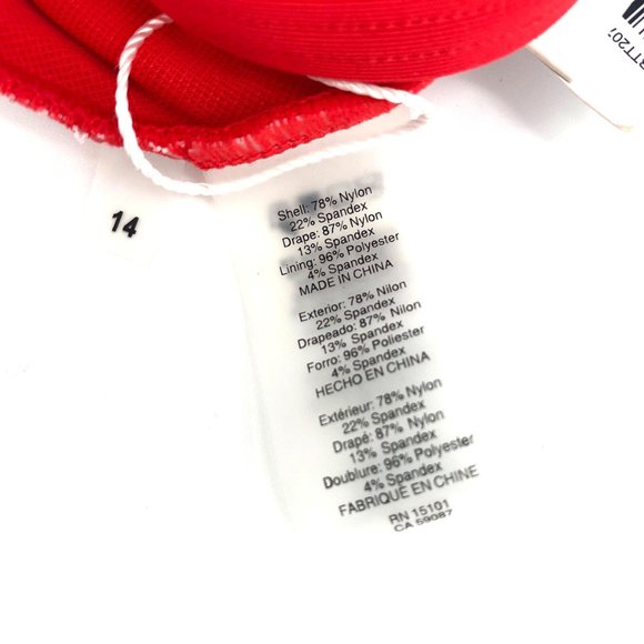 Bleu Rod Beattie NWT Hot Red One-piece Swimsuit - Picture 8 of 9